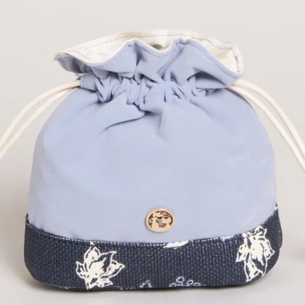 New Spartina 449 Keepsake Drawstring Oyster Pouch for Jewelry NWT